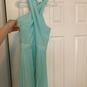 BEBE Cross Neck Mini Dress